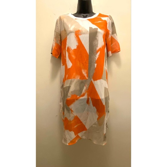 Alfani printed poly top blouse 2 - Picture 2 of 3